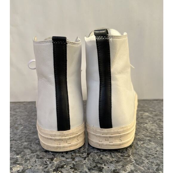 Y-3 ADIDAS YOHJI YAMAMOTO YUBEN WHITE MID LEATHER SNEAKERS FX0567 SZ 12.5